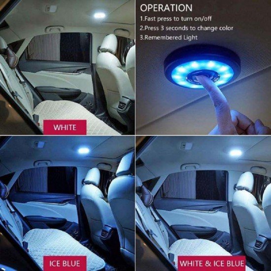 AUTO SNAP Car Interior light Magnetic Doom Roof Ceiling Magnet Lamp LED Lamps Rechargeable Wireless reading light indoor and out door